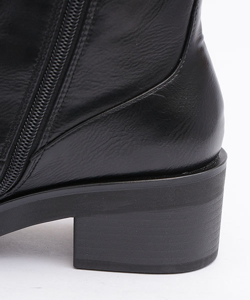 NANO universe（ナノユニバース）の「レースアップショートブーツ（ブーツ・レディース・ブラック・36/37/38）」の8枚目の写真