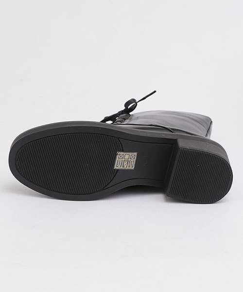 NANO universe（ナノユニバース）の「レースアップショートブーツ（ブーツ・レディース・ブラック・36/37/38）」の9枚目の写真