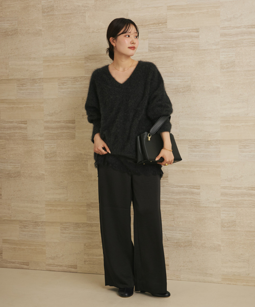 セール】Light Fur V nuance プルオーバー（ニット/セーター）｜Plage