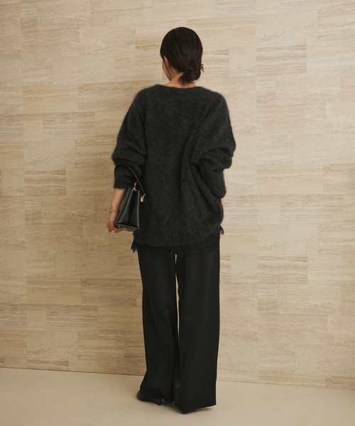 セール】Light Fur V nuance プルオーバー（ニット/セーター）｜Plage