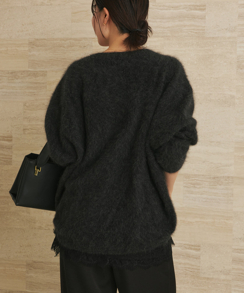 セール】Light Fur V nuance プルオーバー（ニット/セーター）｜Plage