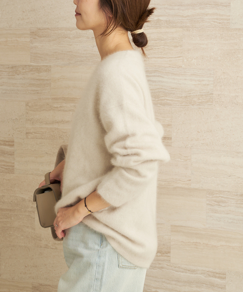 セール】Light Fur V nuance プルオーバー（ニット/セーター）｜Plage