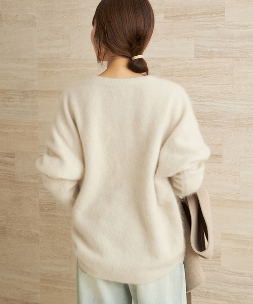 セール】Light Fur V nuance プルオーバー（ニット/セーター）｜Plage