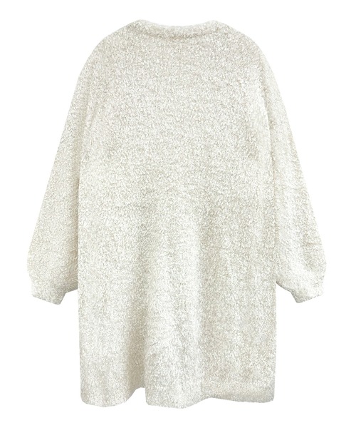Rose Muse(ロゼミューズ)の「sparkly fluffy cardigan(カーディガン/ボレロ・レディース・ホワイト/モカ・FREE)」の5枚目の写真
