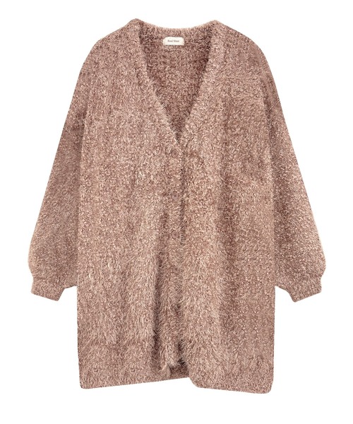 Rose Muse(ロゼミューズ)の「sparkly fluffy cardigan(カーディガン/ボレロ・レディース・ホワイト/モカ・FREE)」の10枚目の写真