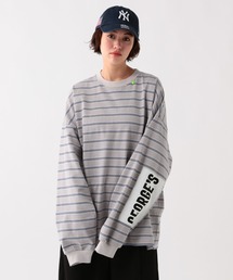 GEORGE'S（ジョージズ）の「エルボーパッチマルチボーダー（Tシャツ/カットソー）」