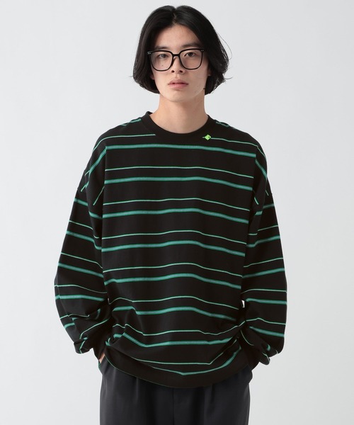 セール】エルボーパッチマルチボーダー（Tシャツ/カットソー
