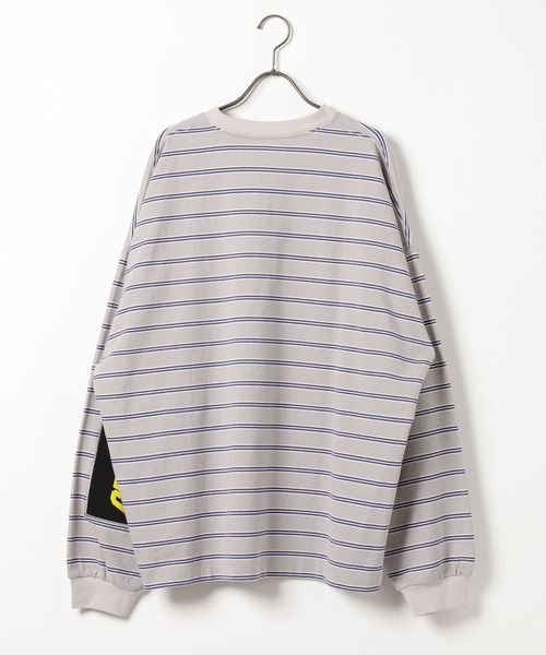 GEORGE'S（ジョージズ）の「エルボーパッチマルチボーダー（Tシャツ/カットソー・メンズ・グレー系その他/ネイビー/グレー系その他2/ライトグレー・MEDIUM/LARGE）」の5枚目の写真