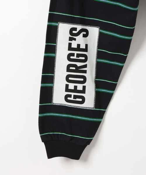 GEORGE'S（ジョージズ）の「エルボーパッチマルチボーダー（Tシャツ/カットソー・メンズ・グレー系その他/ネイビー/グレー系その他2/ライトグレー・MEDIUM/LARGE）」の14枚目の写真