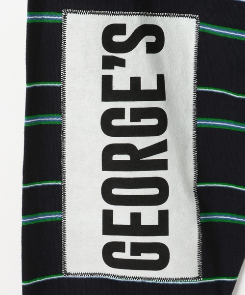GEORGE'S（ジョージズ）の「エルボーパッチマルチボーダー（Tシャツ/カットソー・メンズ・グレー系その他/ネイビー/グレー系その他2/ライトグレー・MEDIUM/LARGE）」の15枚目の写真