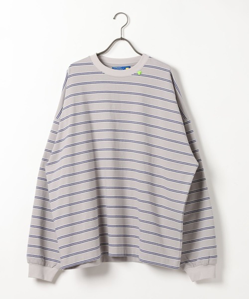 GEORGE'S（ジョージズ）の「エルボーパッチマルチボーダー（Tシャツ/カットソー・メンズ・グレー系その他/ネイビー/グレー系その他2/ライトグレー・MEDIUM/LARGE）」の22枚目の写真