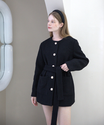 CATTLINE（カトリン）の「ツイードウールベルトジャケット（テーラードジャケット）」