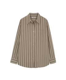 MATISSE THE CURATOR（マティスザキュレーター）の「ワンポケットストライプシャツモカブラウン（シャツ/ブラウス）」