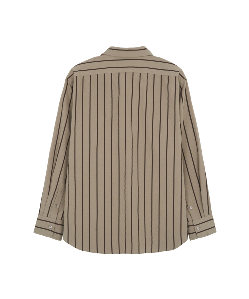MATISSE THE CURATOR（マティスザキュレーター）の「ワンポケットストライプシャツモカブラウン（シャツ/ブラウス・メンズ・その他・1/2/3）」の2枚目の写真