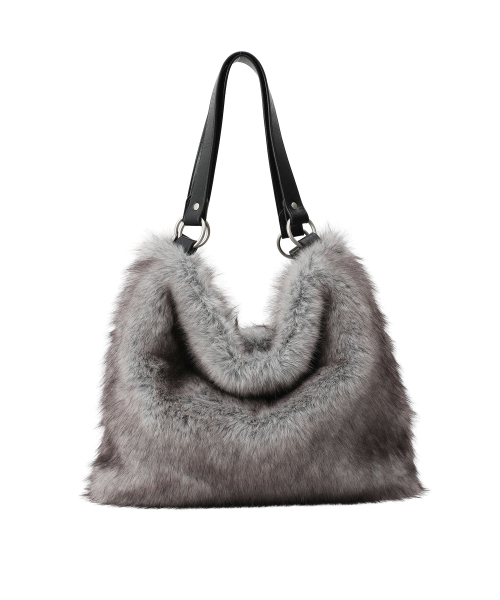 SAND MUSEUM（サンドミュージアム）の「FLAP HOBO BAG [Fur Gray]（ショルダーバッグ・レディース・その他・FREE）」の2枚目の写真