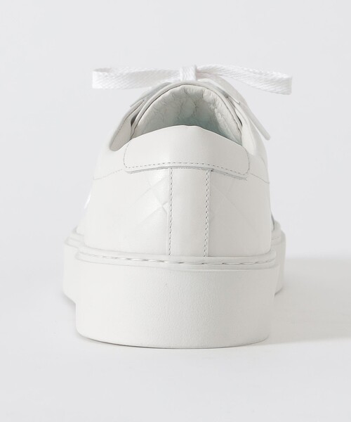 BLACK LABEL CRESTBRIDGE（ブラックレーベル・クレストブリッジ）の「エンボスクレストブリッジチェックレザースニーカー（スニーカー・メンズ・ブラック/オフホワイト・25.0cm/26.0cm/27.0cm）」の4枚目の写真