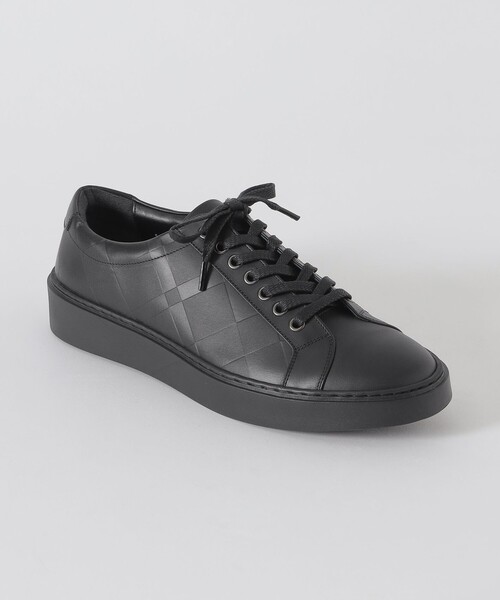 BLACK LABEL CRESTBRIDGE（ブラックレーベル・クレストブリッジ）の「エンボスクレストブリッジチェックレザースニーカー（スニーカー・メンズ・ブラック/オフホワイト・25.0cm/26.0cm/27.0cm）」の8枚目の写真