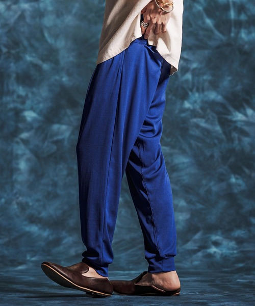 Jih Nunc（ジーヌンク）の「mp14510-ストレッチプリーツイージーパンツ(JIH-R1152)（その他パンツ・メンズ・ブラック/ロイヤルブルー/ダークグリーン・L/M/S）」の7枚目の写真