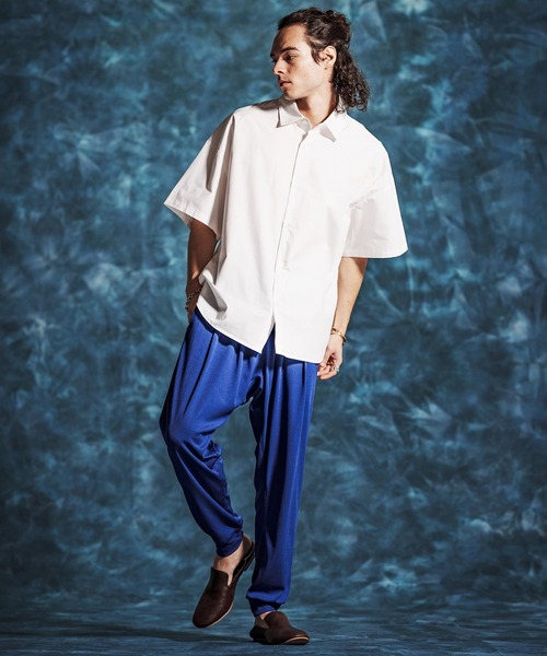 Jih Nunc（ジーヌンク）の「mp14510-ストレッチプリーツイージーパンツ(JIH-R1152)（その他パンツ・メンズ・ブラック/ロイヤルブルー/ダークグリーン・L/M/S）」の11枚目の写真