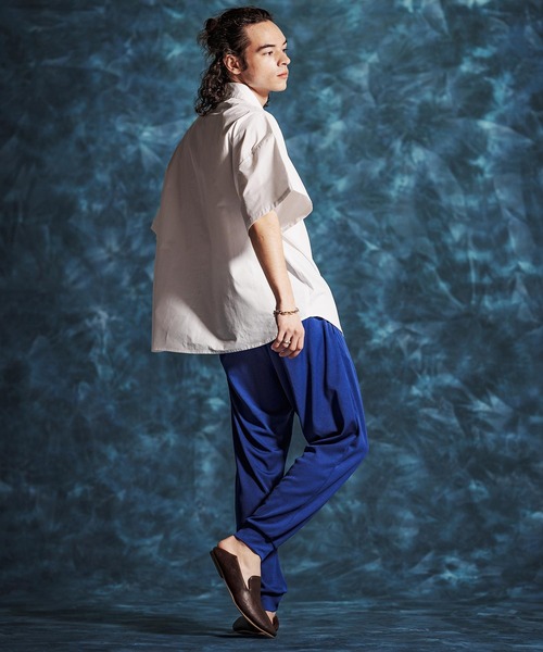 Jih Nunc（ジーヌンク）の「mp14510-ストレッチプリーツイージーパンツ(JIH-R1152)（その他パンツ・メンズ・ブラック/ロイヤルブルー/ダークグリーン・L/M/S）」の12枚目の写真