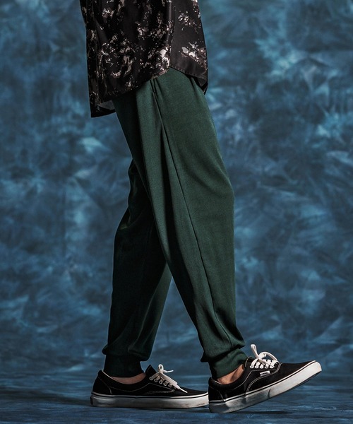 Jih Nunc（ジーヌンク）の「mp14510-ストレッチプリーツイージーパンツ(JIH-R1152)（その他パンツ・メンズ・ブラック/ロイヤルブルー/ダークグリーン・L/M/S）」の14枚目の写真