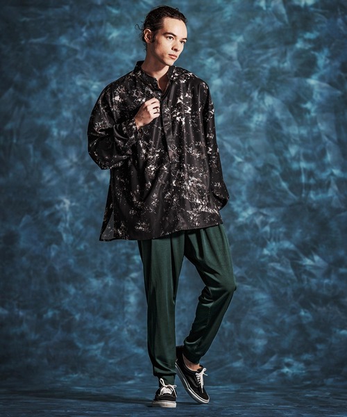 Jih Nunc（ジーヌンク）の「mp14510-ストレッチプリーツイージーパンツ(JIH-R1152)（その他パンツ・メンズ・ブラック/ロイヤルブルー/ダークグリーン・L/M/S）」の15枚目の写真