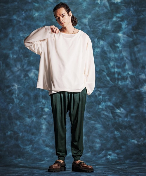 Jih Nunc（ジーヌンク）の「mp14510-ストレッチプリーツイージーパンツ(JIH-R1152)（その他パンツ・メンズ・ブラック/ロイヤルブルー/ダークグリーン・L/M/S）」の18枚目の写真