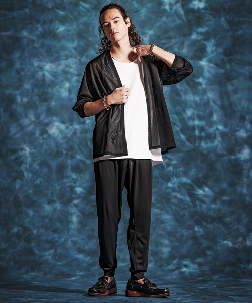 Jih Nunc（ジーヌンク）の「mp14510-ストレッチプリーツイージーパンツ(JIH-R1152)（その他パンツ・メンズ・ブラック/ロイヤルブルー/ダークグリーン・L/M/S）」の22枚目の写真