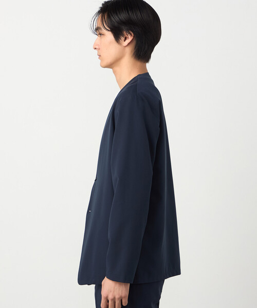COMME CA ISM(コムサイズム)の「【セットアップ対応】ウールライク ノーカラージャケット(ノーカラージャケット・メンズ・ネイビー/ベージュ・SMALL/MEDIUM/LARGE/X-LARGE)」の16枚目の写真