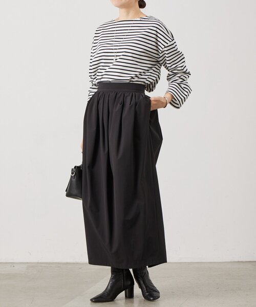 BEARDSLEY(ビアズリー)の「ヘンケイタックタフタスカート(スカート・レディース・ブラック・FREE)」の9枚目の写真