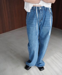 SANSeLF（サンセルフ）の「【SANSeLF】スタッズディテールデニムパンツ saw25a081（デニムパンツ）」