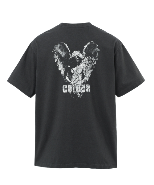 VONVAT(ヴォンバト)の「Back Graphic Washed Short Sleeve(Tシャツ/カットソー・レディース・チャコール・FREE)」の2枚目の写真