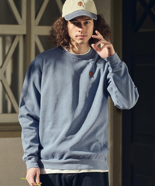 UN-FILLED(アンフィルド)の「msw1847- GARBERA EMB PIGMENT CN SWEAT スウェット(SDUF-2610)(スウェット・メンズ・ブラック/ブルー/グリーン・XL/L/M)」の10枚目の写真