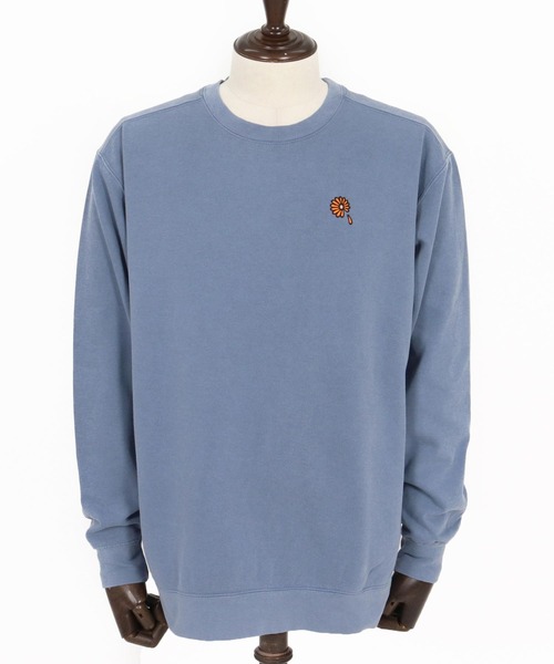 UN-FILLED(アンフィルド)の「msw1847- GARBERA EMB PIGMENT CN SWEAT スウェット(SDUF-2610)(スウェット・メンズ・ブラック/ブルー/グリーン・XL/L/M)」の22枚目の写真