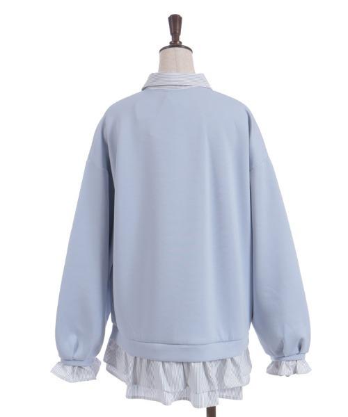 axes femme(アクシーズファム)の「ハーフジップレイヤード風プルオーバー(チュニック・レディース・グレー/ピンク/キナリ・FREE)」の17枚目の写真