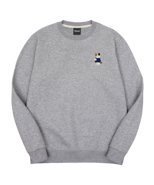 OKSTAR(オクスター)の「バッグ三色ニャン刺繍特厚裏毛スウェット(スウェット・レディース・ブラック/カーキ/ライトベージュ/ブルー/クリーム/グレー/ダークグリーン/ホワイト/ライトグレー/ネイビー/オートミール・SMALL/MEDIUM/LARGE/X-LARGE/2XL/3XL/4XL)」の16枚目の写真