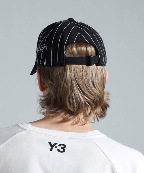 Y-3(ワイスリー)の「Y-3 PINSTRIPE CAP(キャップ・メンズ・ブラック・SMALL/MEDIUM/LARGE)」の2枚目の写真