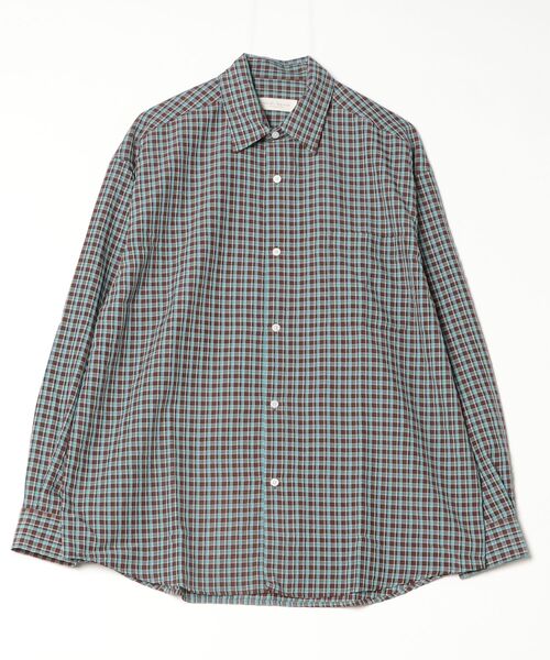 many men many mind(メニーメンメニーマインド)の「MANYMENMANYMINDS / シアサッカーチェック/L/Sシャツ(シャツ/ブラウス・メンズ・ブルー/ブラウン/ブラック・LARGE/MEDIUM)」の12枚目の写真