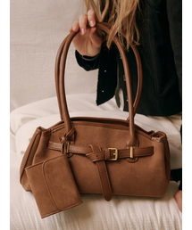 ALLINCOMPLETE（オールインコンプリート）の「ルジェスエードバッグ（キャメル）（ショルダーバッグ）」