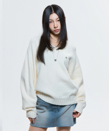 DAUSPICE（ディーオスピス）の「(DUC) Raglan Knit Ivory（ニット/セーター）」