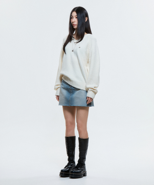 DAUSPICE（ディーオスピス）の「(DUC) Raglan Knit Ivory（ニット/セーター・レディース・アイボリー・ONE SIZE）」の3枚目の写真
