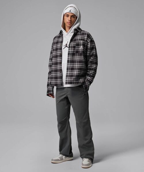 JORDAN BRAND（ジョーダンブランド）の「ジョーダン ブルックリン メンズ グラフィック フランネル / Jordan Brooklyn Men's Graphic Flannel IF1857-010 Black（シャツ/ブラウス・メンズ・ブラック・2XL/S/L/M/XL）」の6枚目の写真