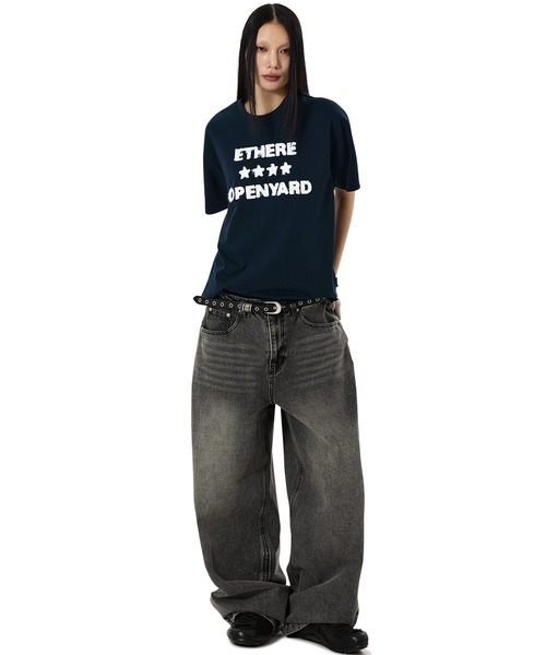 OY（オーワイ）の「『OY/オーワイ』WIDE VOLUME PANTS/ワイドボリュームパンツ（デニムパンツ・メンズ・ブラック/ホワイト・L/M/S）」の16枚目の写真