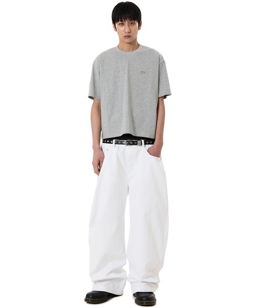OY（オーワイ）の「『OY/オーワイ』WIDE VOLUME PANTS/ワイドボリュームパンツ（デニムパンツ・メンズ・ブラック/ホワイト・L/M/S）」の4枚目の写真
