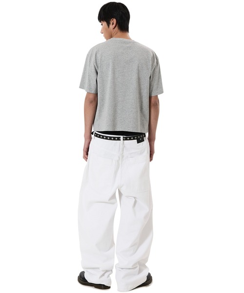 OY（オーワイ）の「『OY/オーワイ』WIDE VOLUME PANTS/ワイドボリュームパンツ（デニムパンツ・メンズ・ブラック/ホワイト・L/M/S）」の6枚目の写真