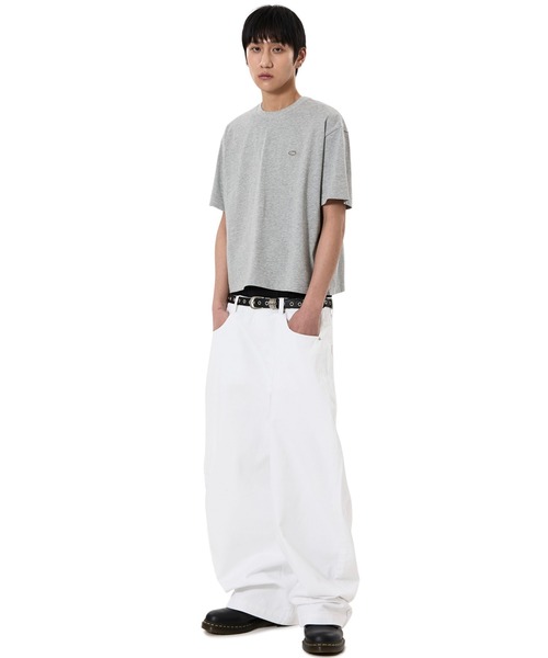 OY（オーワイ）の「『OY/オーワイ』WIDE VOLUME PANTS/ワイドボリュームパンツ（デニムパンツ・メンズ・ブラック/ホワイト・L/M/S）」の5枚目の写真