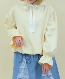 axes femme POETIQUE | リボン付きバルーンフーディー(Tシャツ/カットソー)