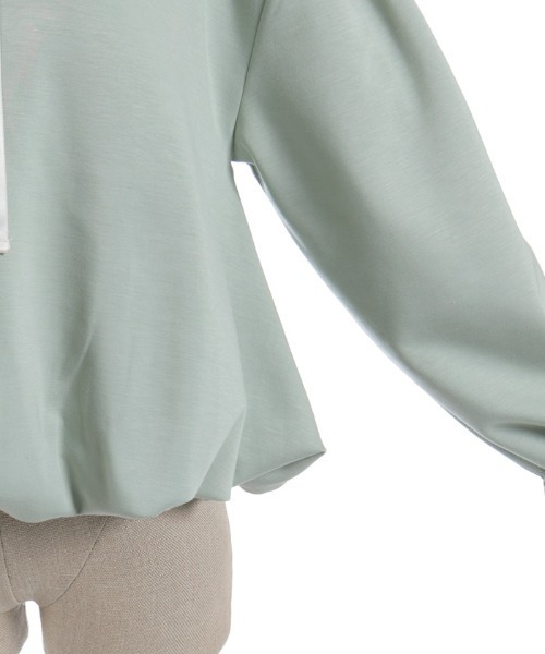 axes femme POETIQUE（アクシーズファムポエティック）の「リボン付きバルーンフーディー（Tシャツ/カットソー・レディース・イエロー/ミント/ピンク・MEDIUM）」の19枚目の写真