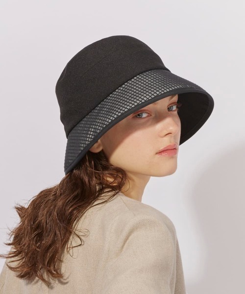 Chapeau d' O(シャポードオー)の「Chapeau d' O Flower Lace Linela Cloche / シャポードオー(ハット・レディース・ブラック/ナチュラル・M/57.5cm)」の7枚目の写真