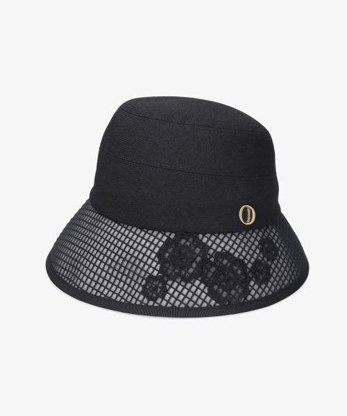 Chapeau d' O(シャポードオー)の「Chapeau d' O Flower Lace Linela Cloche / シャポードオー(ハット・レディース・ブラック/ナチュラル・M/57.5cm)」の8枚目の写真